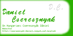 daniel cseresznyak business card