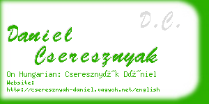 daniel cseresznyak business card